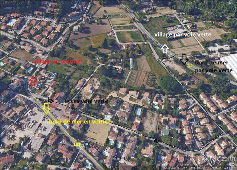 Appart Dans Maison 2 Km De La Plage Villeneuve-Loubet Buitenkant foto